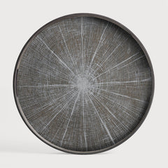 Ethnicraft 20305 — Slice Wooden Tray, Round, Small, White Slice