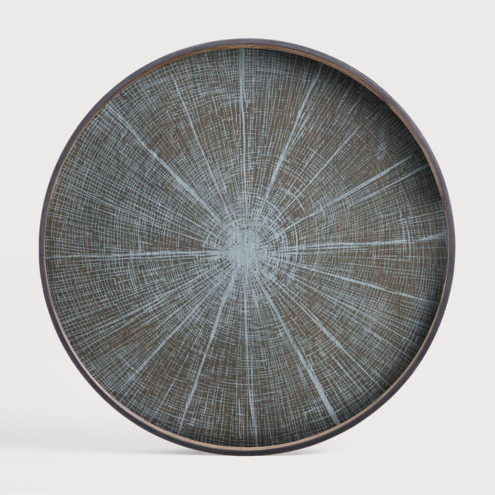 Ethnicraft 20378 — Slice Wooden Tray, Round, Extra Large, White Slice
