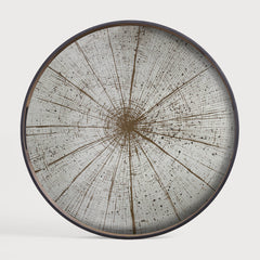 Ethnicraft 20402 — Slice Mirror Tray, Round, Small