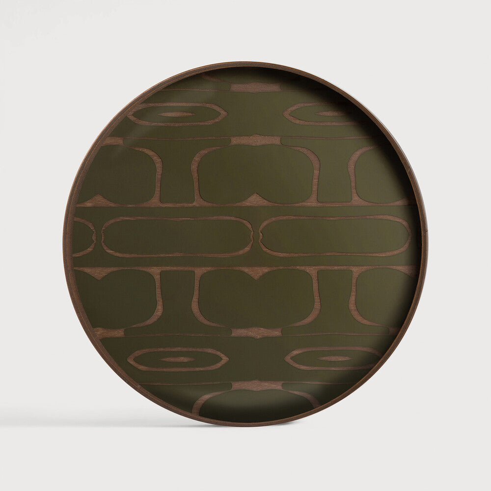 Ethnicraft 20592 — Second Nature Round Valet Tray, Round, Valet, Moss