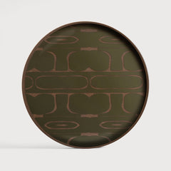 Ethnicraft 20592 — Second Nature Round Valet Tray, Round, Valet, Moss