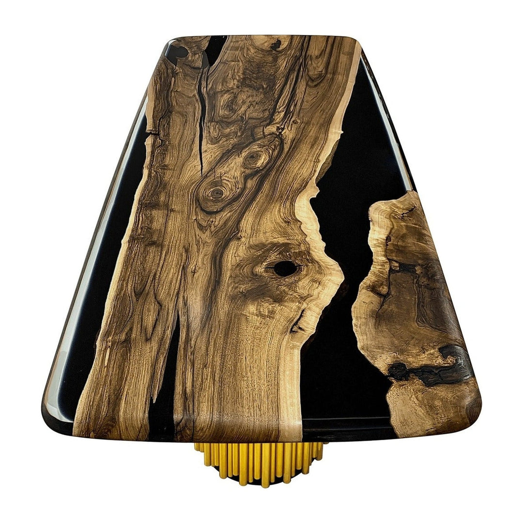 Evohe Black River Walnut Wood Dining Table Arditi Collection
