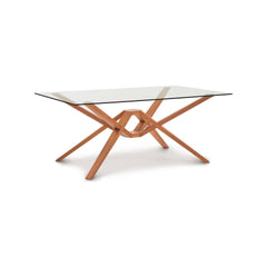 Exeter Rectangular Glass Top Dining Table Copeland Furniture