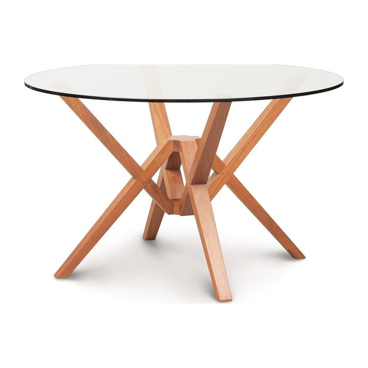 Exeter Round Glass Top Dining Table Copeland Furniture