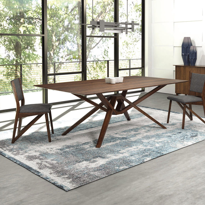 Exeter Solid Top Dining Table in a modern dining room