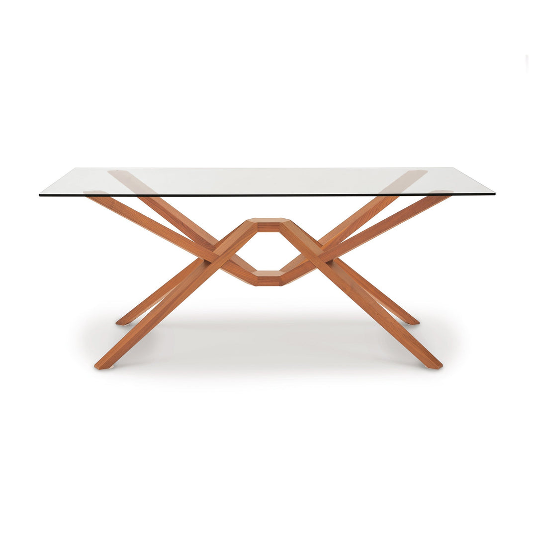 Exeter glass-top table alternate view