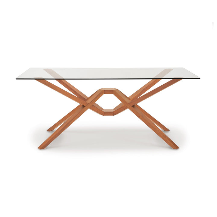 Exeter glass-top table alternate view