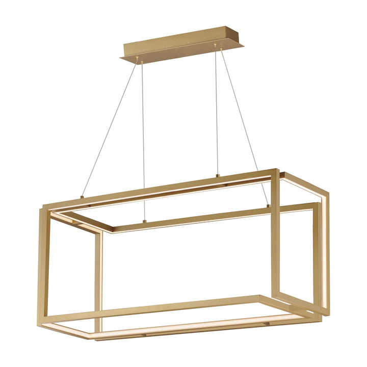 Penrose LED Linear LED Pendant by Studio M Lighting in Gold