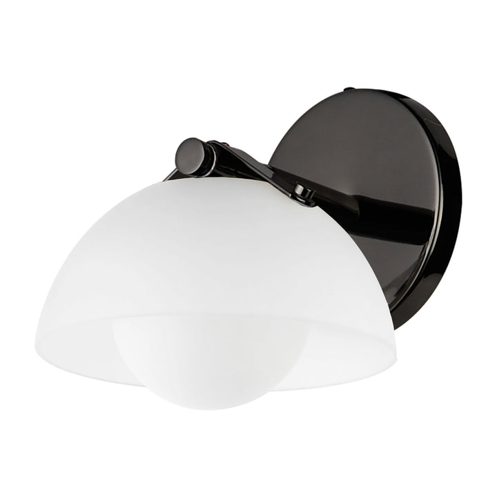 Domain 1-Light Wall Sconce by Studio M Lighting in Black Chrome