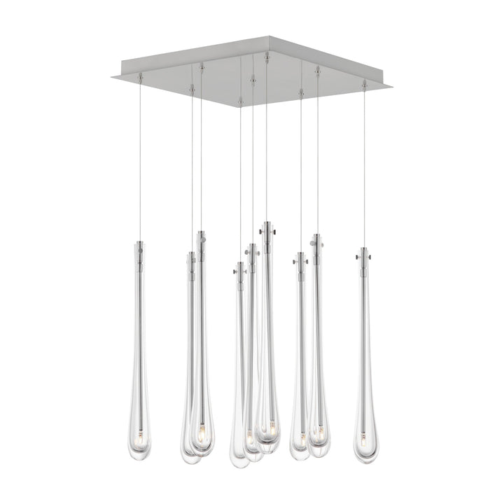 Stillo 9-Light LED Pendant by Studio M Lighting in Satin Nickel