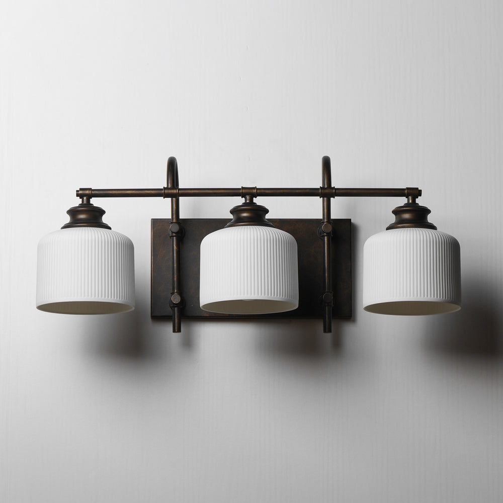 Bisque 3-Light Bath Vanity by Studio M Lighting – lifestyle