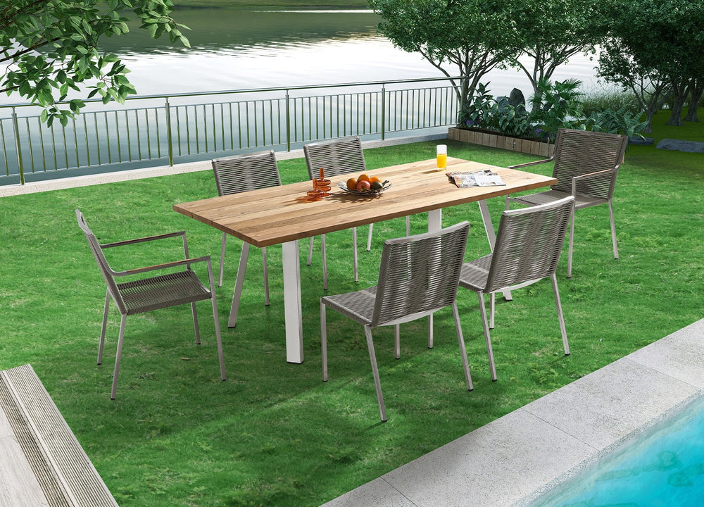 Rhea Outdoor Dining Table by Whiteline Modern Living – lifestyle