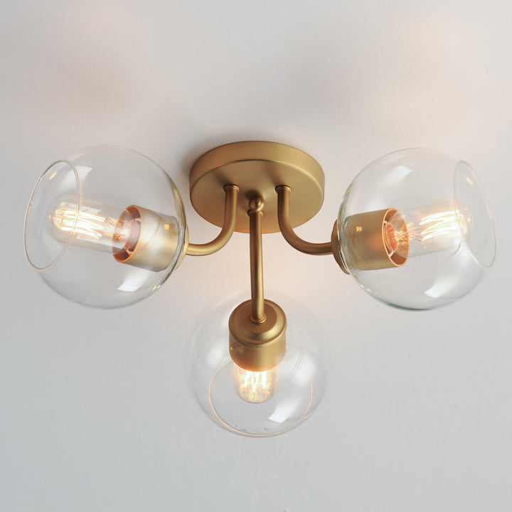 Knox 3-Light Semi-Flush Mount by Studio M Lighting – lifestyle