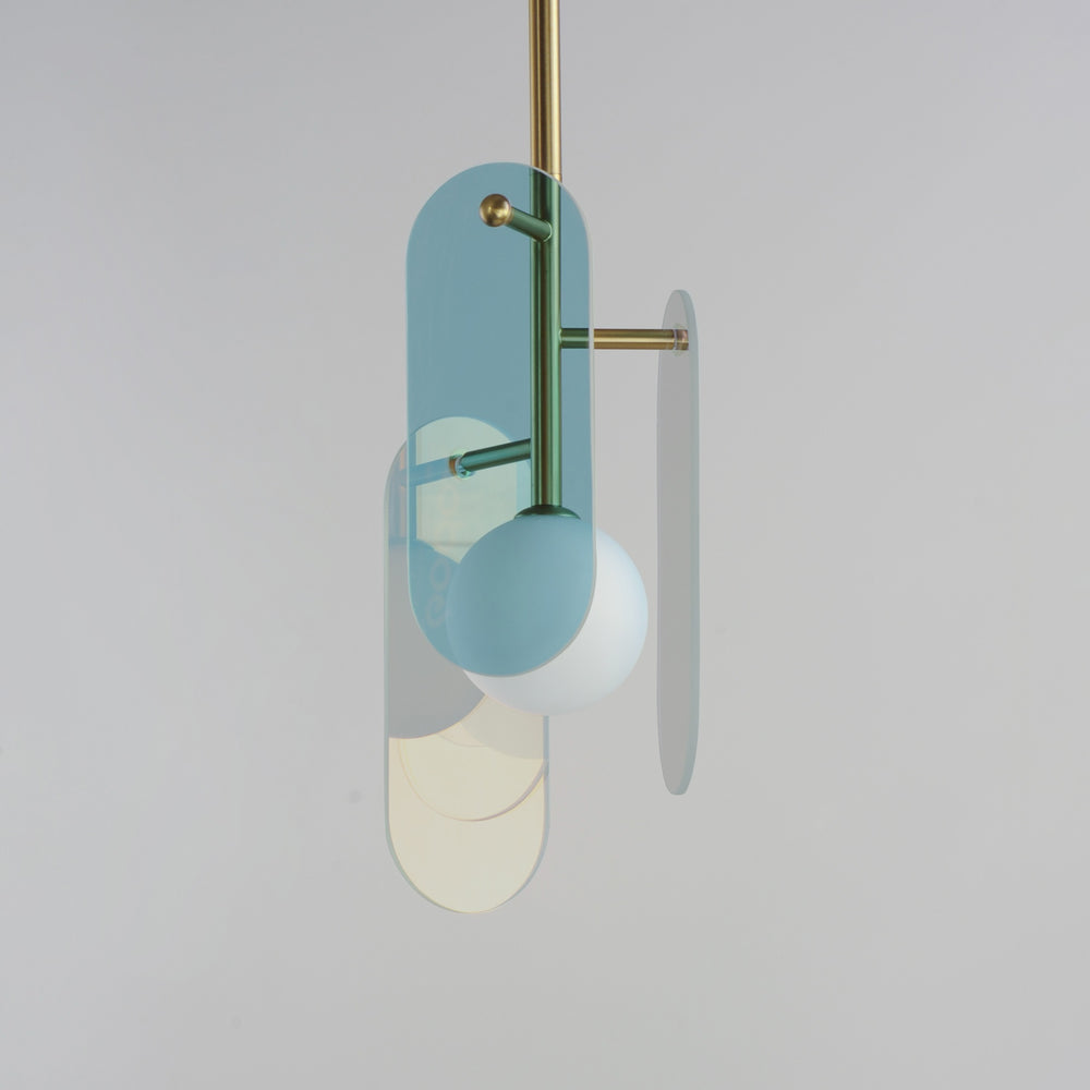 Megalith - Glass Megalith Cord Hung Pendant by Studio M Lighting – lifestyle