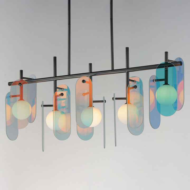 Megalith - Glass Megalith 5-Light Linear by Studio M Lighting – lifestyle
