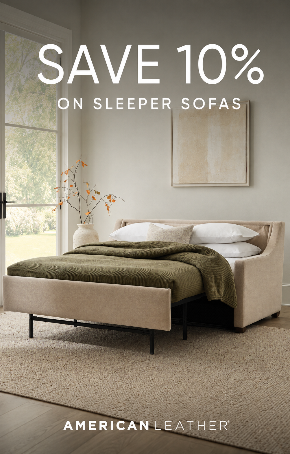 AMERICAN LEATHER SLEEPER SALE 