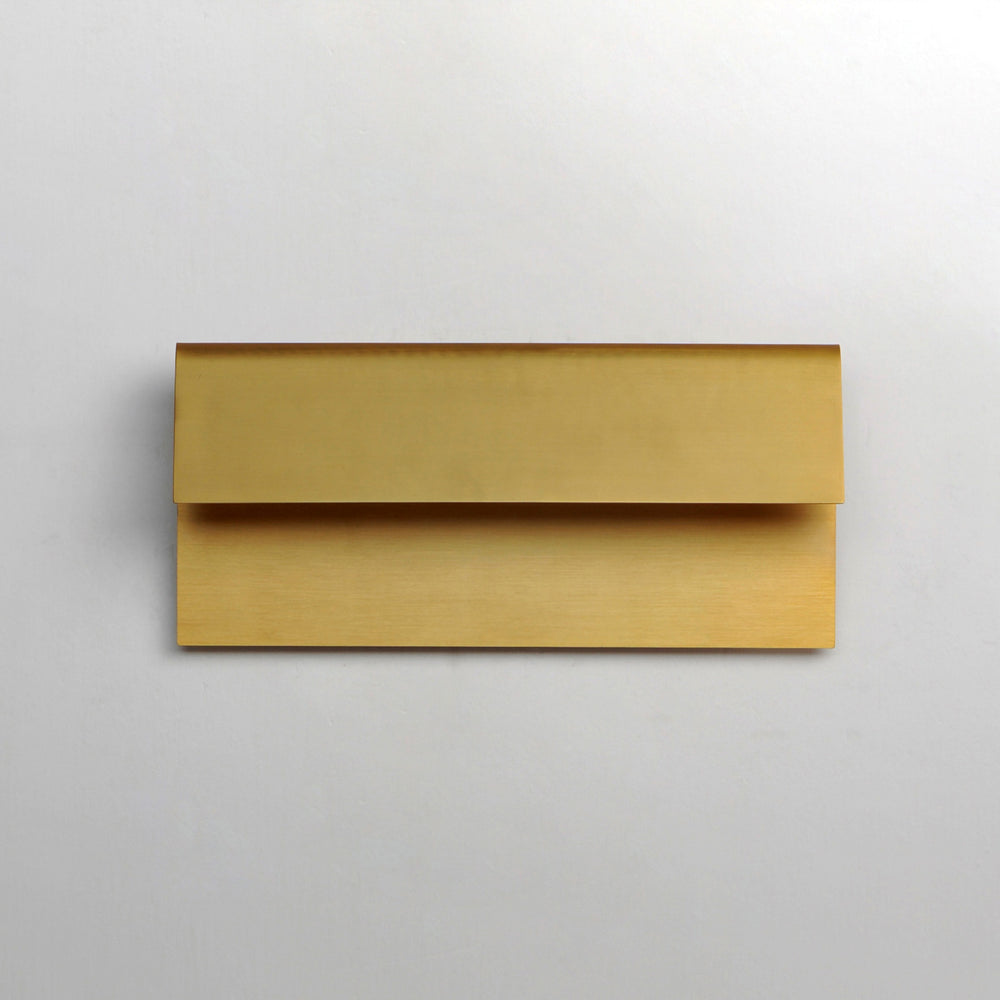 Natural Aged Brass Folded Sconce by Studio M Lighting – lifestyle