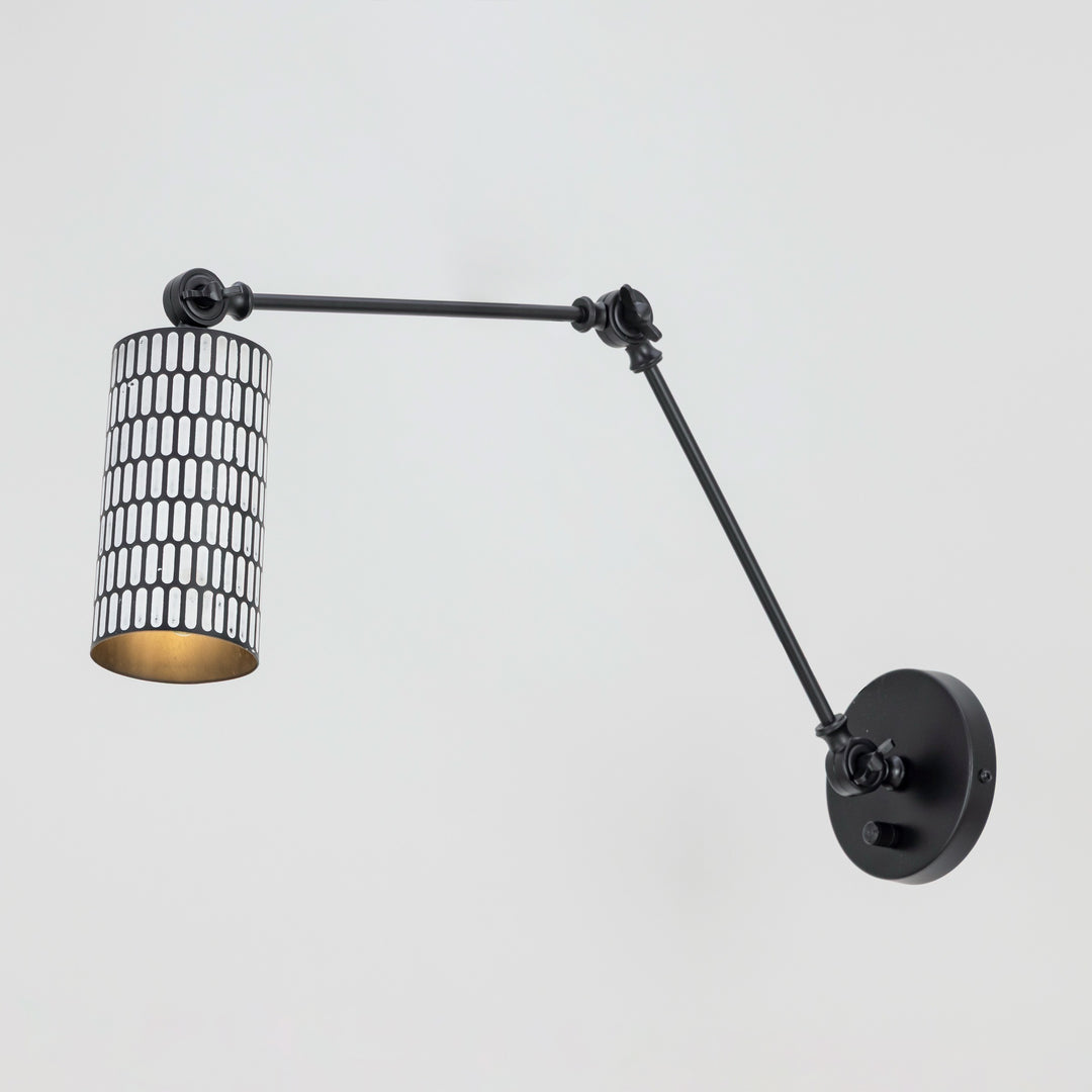 Shaka 1-Light Swing Arm Wall Sconce by Studio M Lighting – lifestyle