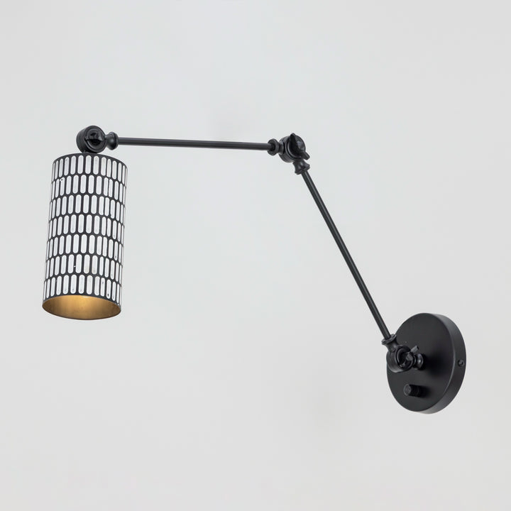 Shaka 1-Light Swing Arm Wall Sconce by Studio M Lighting – lifestyle