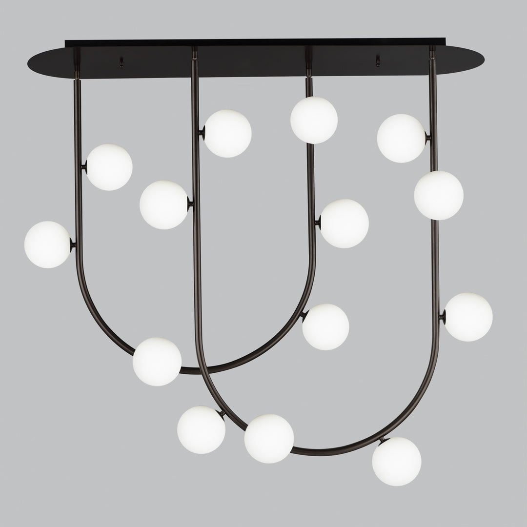 Contour 14-Light Fixed Stem Ceiling Light by Studio M Lighting – lifestyle