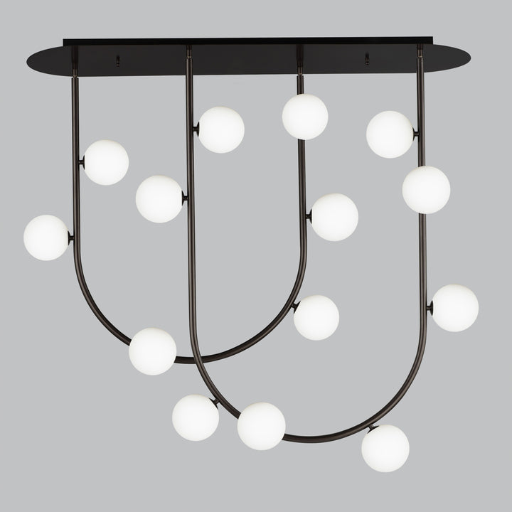 Contour 14-Light Fixed Stem Ceiling Light by Studio M Lighting – lifestyle