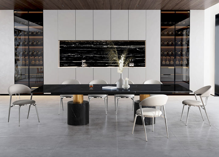 Geneva Extra Large Dining Table by Whiteline Modern Living – lifestyle