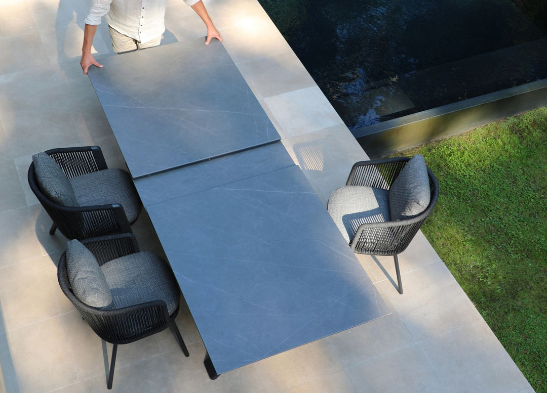 Albatros Rectangular Extendable Dining Table by Whiteline Modern Living – lifestyle
