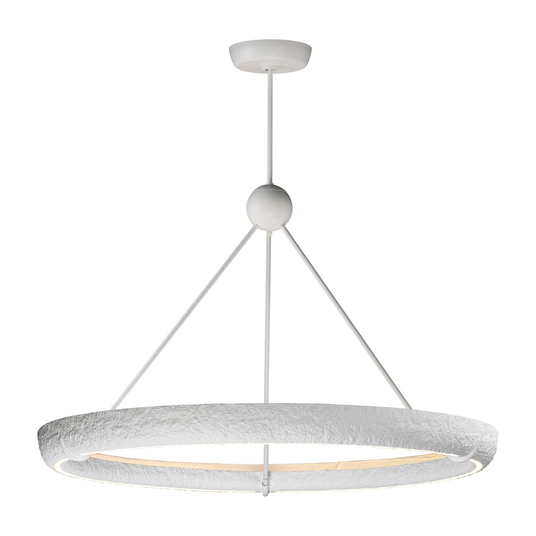 Geist 48 LED Pendant by Studio M Lighting in Textured White