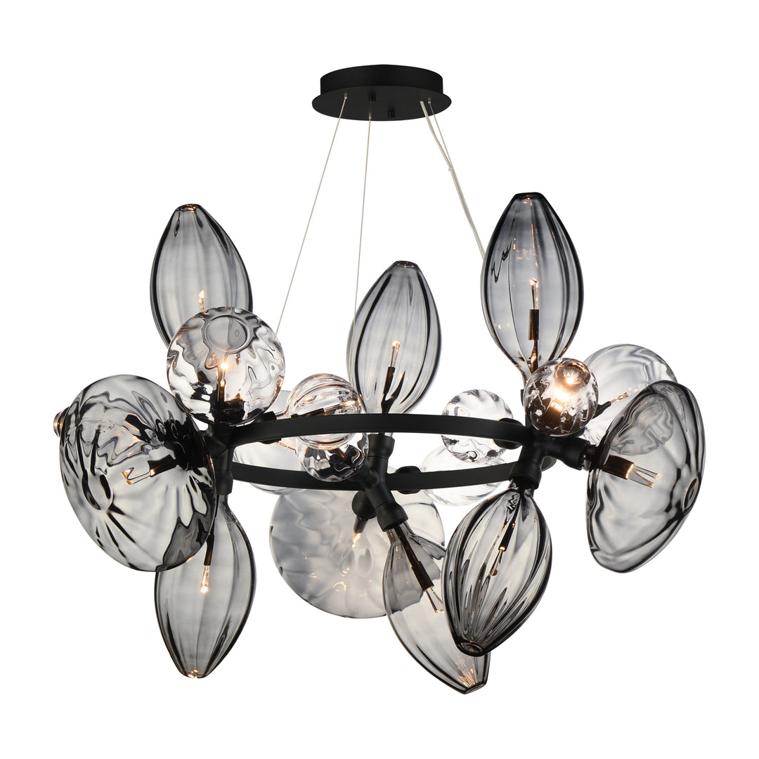 Ray Dance Cluster Ray Dance 18-Light 3 Cluster LED Pendant by Studio M Lighting