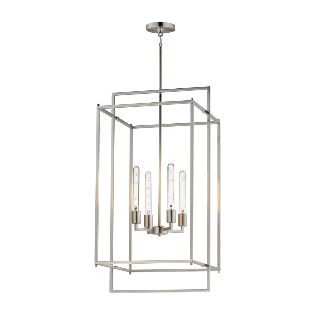 Gridline Extra Large Pendant by Studio M Lighting in Satin Nickel