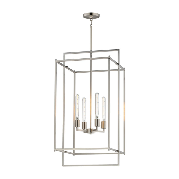 Gridline Extra Large Pendant by Studio M Lighting in Satin Nickel