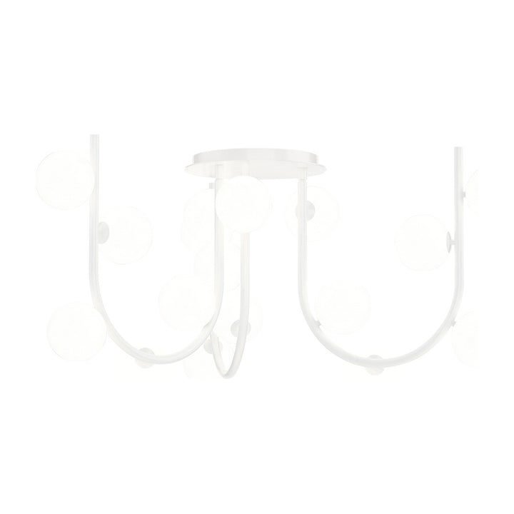 Contour MTO Contour 18-Light MTO Fixed Pendant by Studio M Lighting in White
