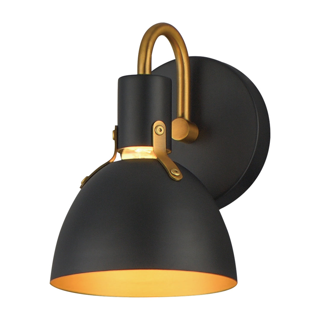 Dusk Wall Sconce by Studio M Lighting in Black / Antique Brass
