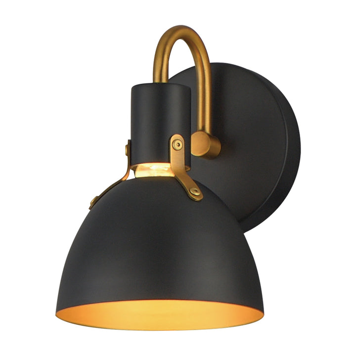 Dusk Wall Sconce by Studio M Lighting in Black / Antique Brass