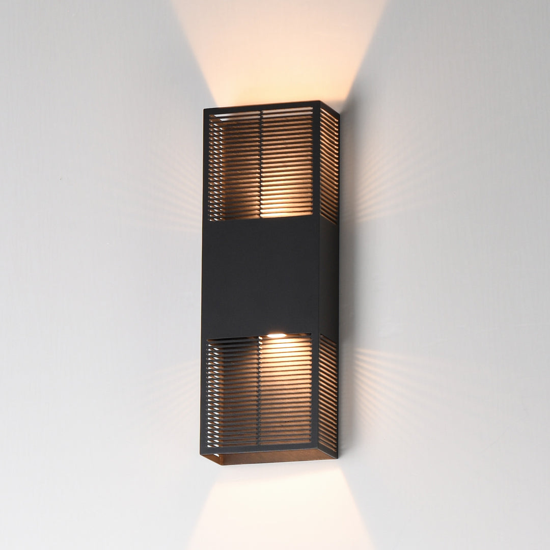 Grate 18 LED Outdoor Wall Sconce by Studio M Lighting – lifestyle