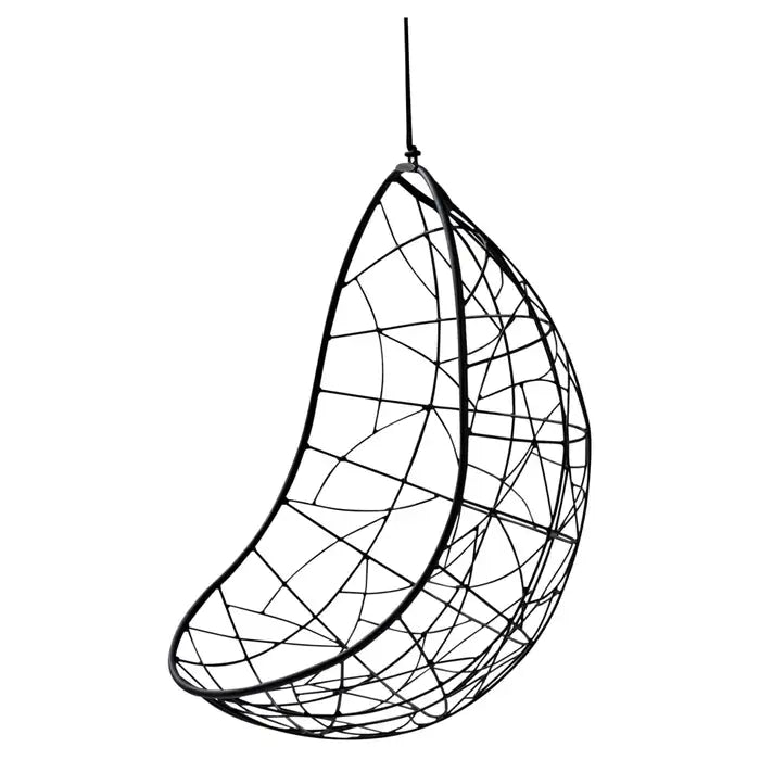 Nest Egg Hanging Swing Chair in Black Hanging Chairs Studio Stirling