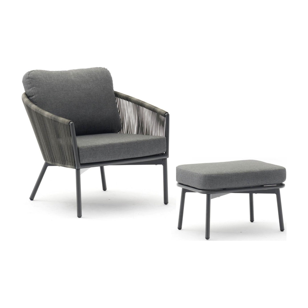 Yarrow Chair and Ottoman by Whiteline Modern Living