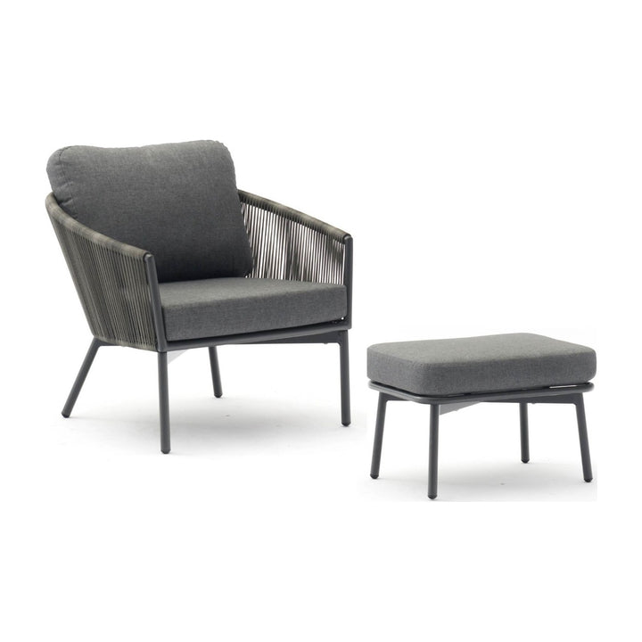 Yarrow Chair and Ottoman by Whiteline Modern Living