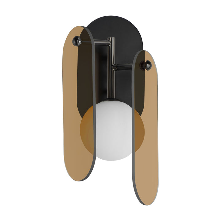 Megalith - Glass Megalith LED Wall Sconce by Studio M Lighting in Gunmetal