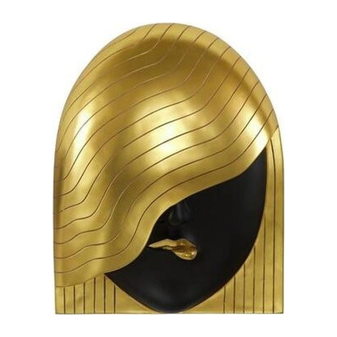 Fashion Faces Wall Art, Large, Her Right Wave, Black and Gold Phillips Collection
