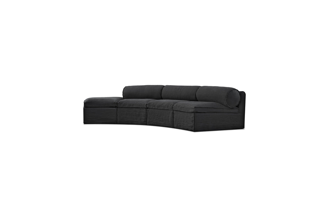 FAUNA Sectional in Black