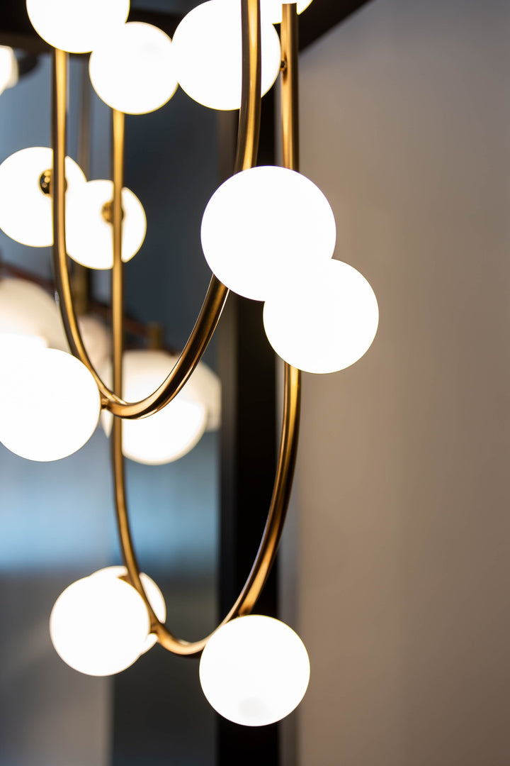 Contour 14-Light Fixed Stem Ceiling Light by Studio M Lighting – lifestyle