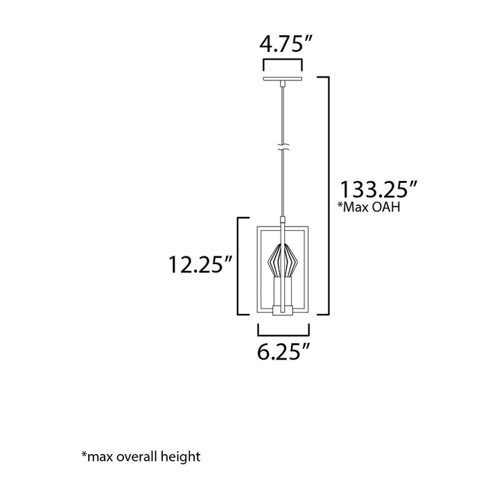 Zeppelin LED Mini Pendant by Studio M Lighting – line drawing