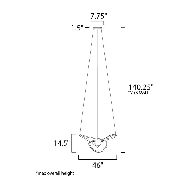 Perpetual Pendant 250456 by Studio M Lighting – line drawing