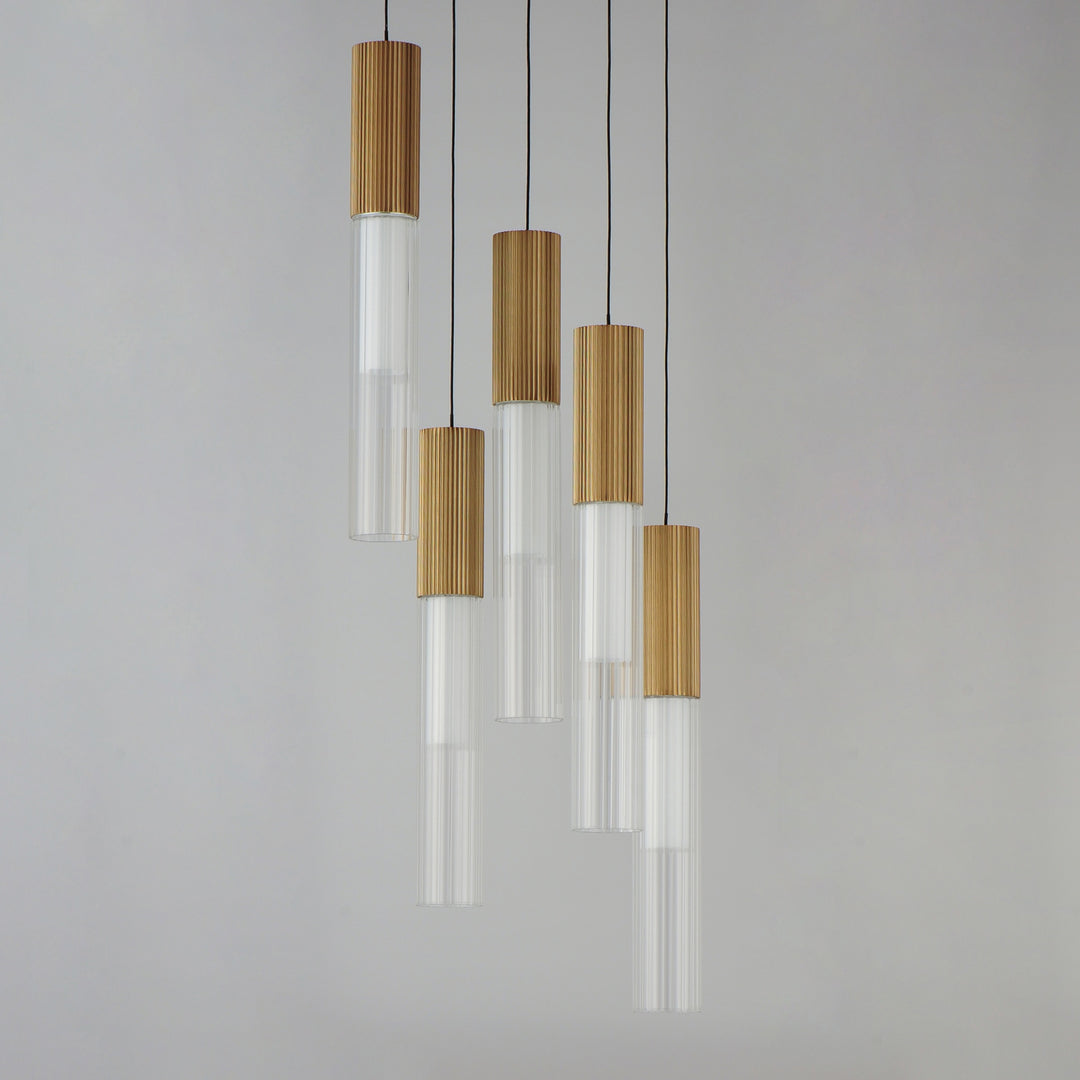 Reeds 5-Light LED Pendant by Studio M Lighting – lifestyle