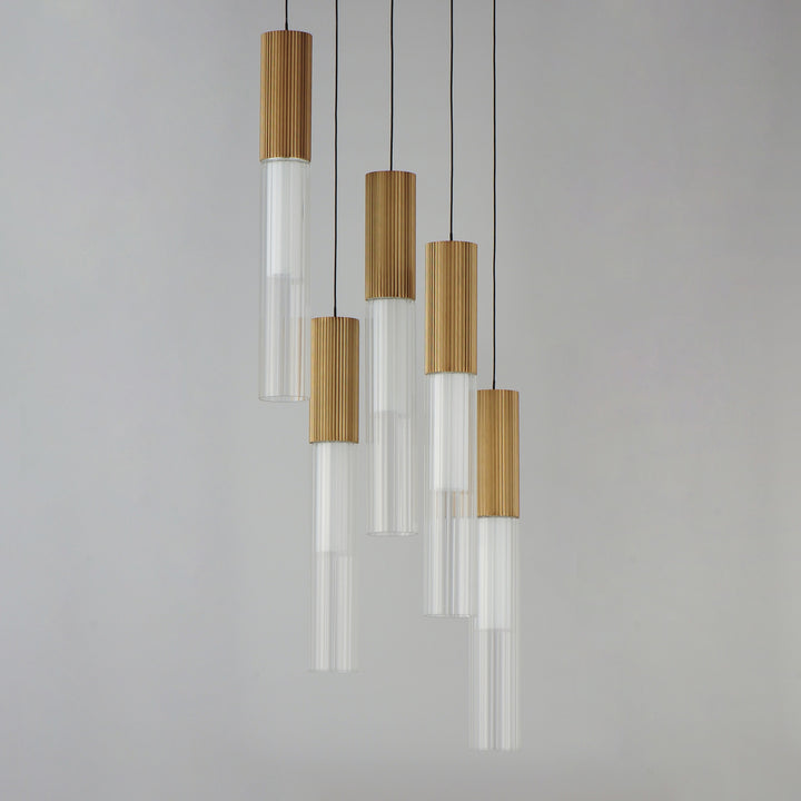 Reeds 5-Light LED Pendant by Studio M Lighting – lifestyle