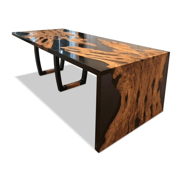 Feronia Semi-Waterfall Olive Wood Dining Table Arditi Collection