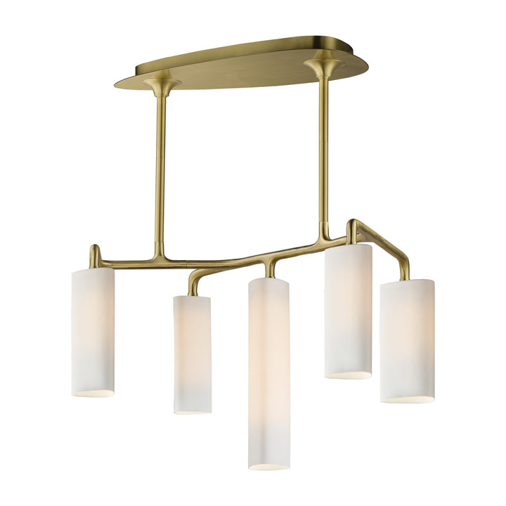 Tropo 5-Light LED Pendant by Studio M Lighting in Vintage Brass