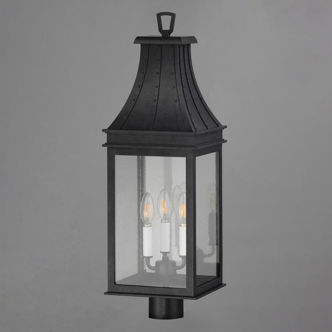 Bramwell VX 3-Light Outdoor Post by Studio M Lighting – lifestyle