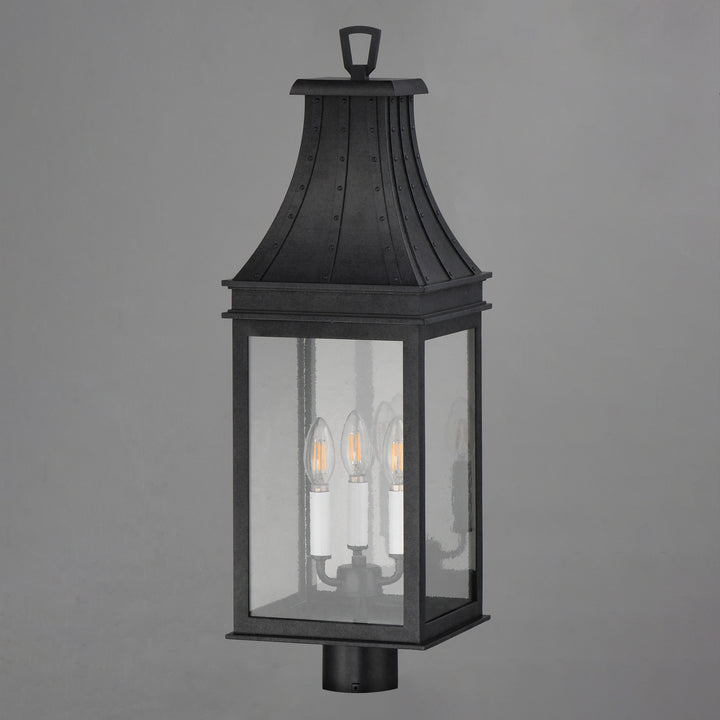 Bramwell VX 3-Light Outdoor Post by Studio M Lighting – lifestyle
